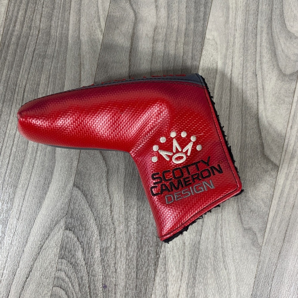 Titleist Scotty Cameron Design Blade Milled Putters Golf HeadCover Grey/Red VGC!